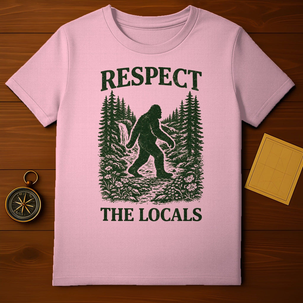 Respect The Locals Bigfoot Graphic Shirt Product