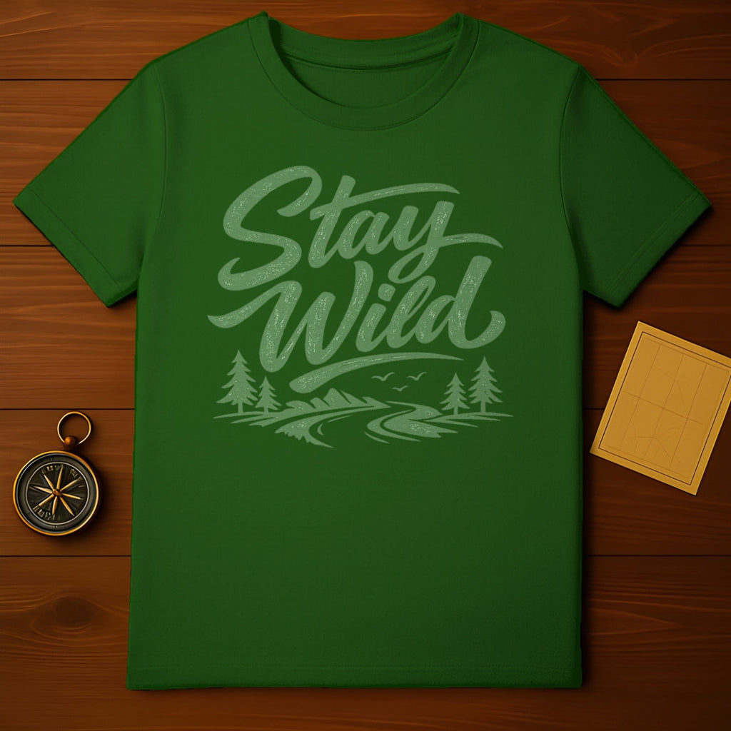 Stay Wild Graphic Tee for Outdoor Enthusiasts Product