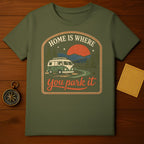 Home is where you park it van life adventure product type
Van life
Camper van
Road trip
Adventure
Travel
Outdoor
Camping
Nature
Mountains
Forest
Sunset
Retro design
Vintage van
Wanderlust
Explore
Home is where you park it
Graphic design
T-shirt
Lifestyle
Freedom