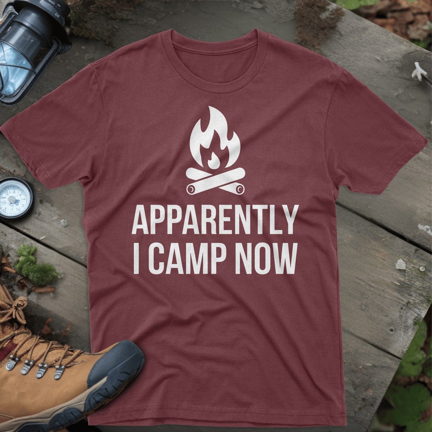 Apparently I Camp Now Graphic T-Shirt product