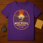 Muir Woods National Park Est 1908 Purple T-shirt