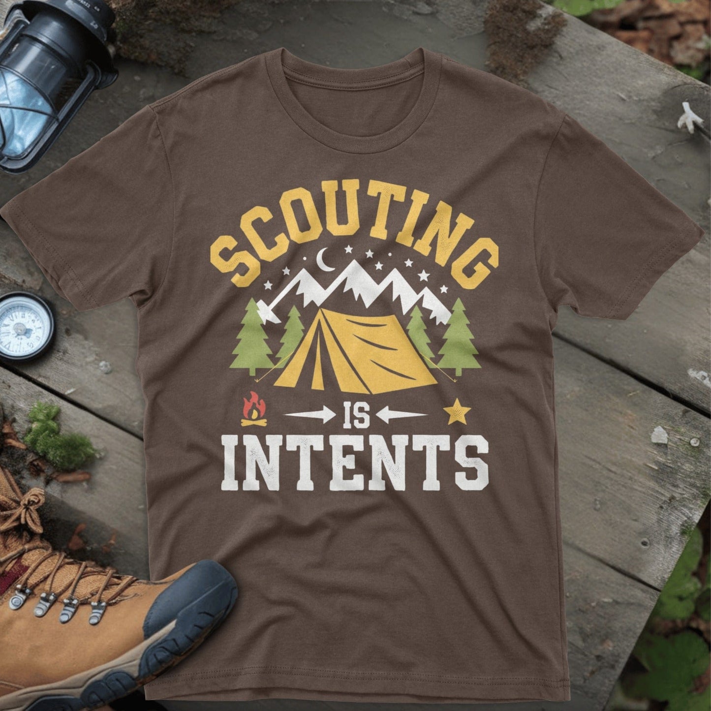 Scouting Is Intents Graphic Print Camping T-Shirt product