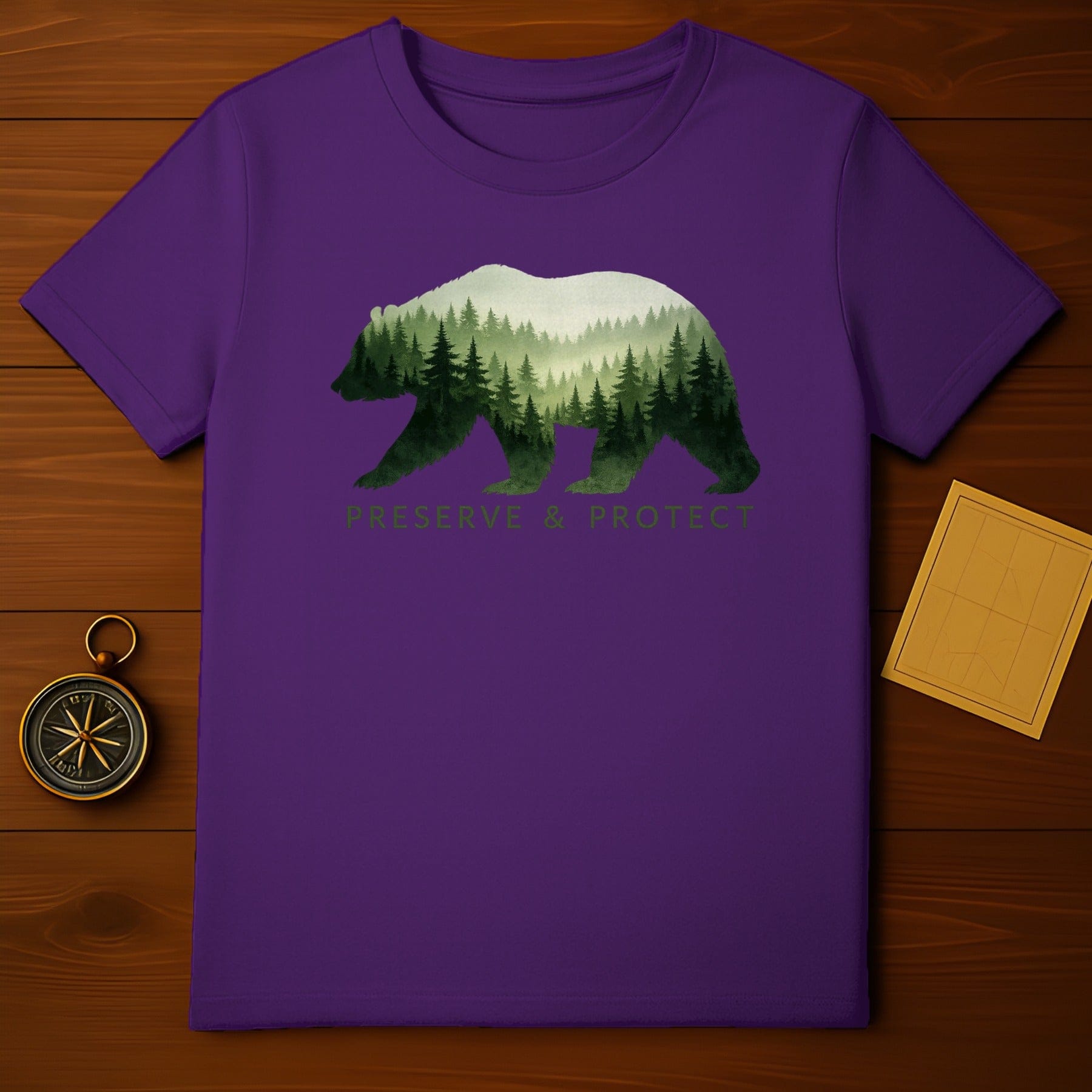 Preserve & Protect Bear Forest Design Shirt
