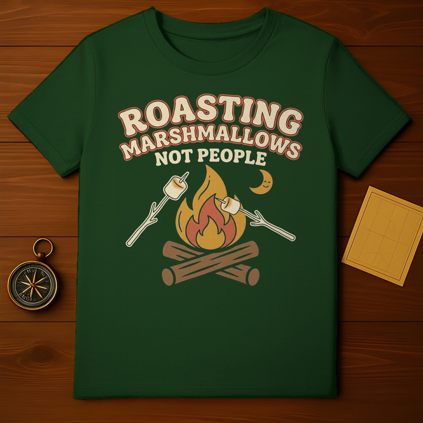 ROASTING MARSHMALLOWS NOT PEOPLE Camping T-Shirt product type

roasting marshmallows
not people
campfire
camping
outdoor fun
humor shirt
funny tee
marshmallow lover
s'mores
forest
nature
graphic design
summer camp
wilderness
adventure
travel
retro style
dark green top
happy moon
marshmallow stick