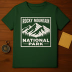 Rocky Mountain National Park Green Graphic Shirt