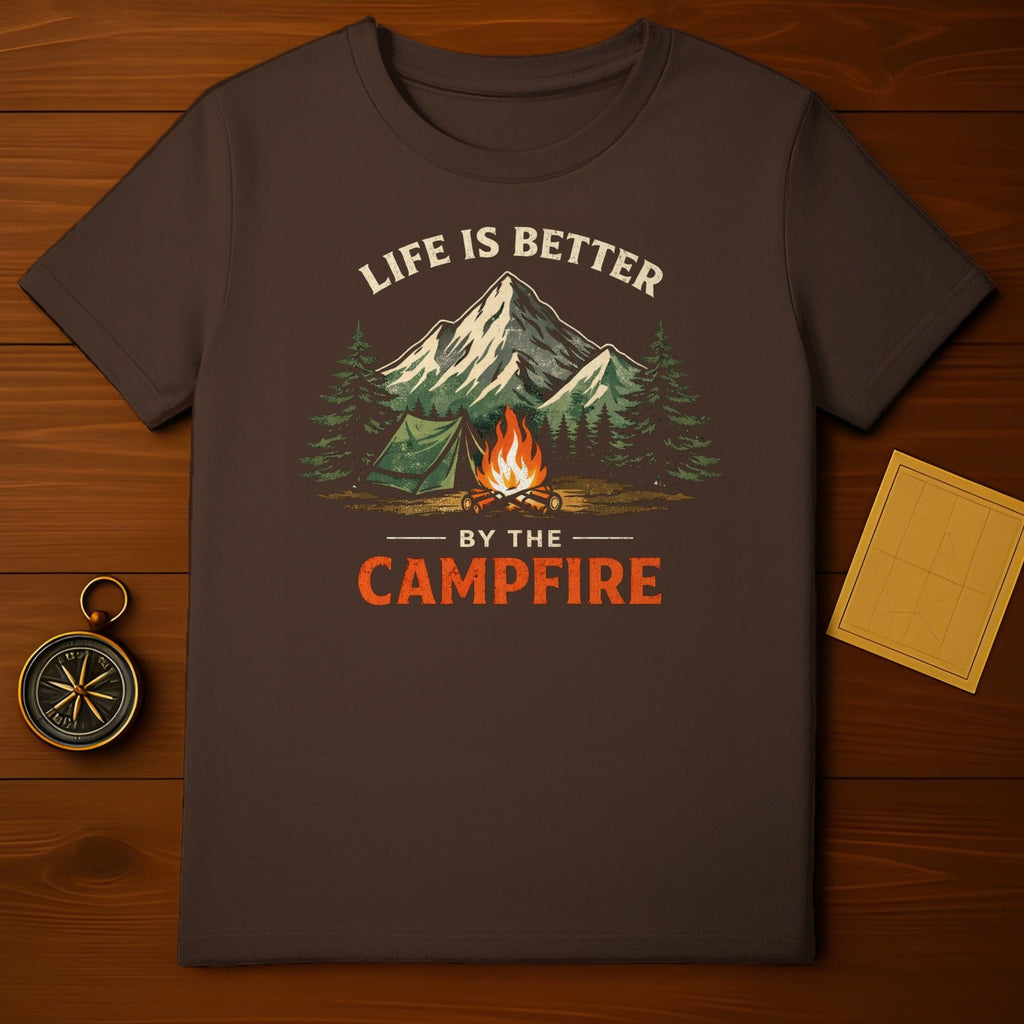 Life is Better By The Campfire Outdoor T-Shirt