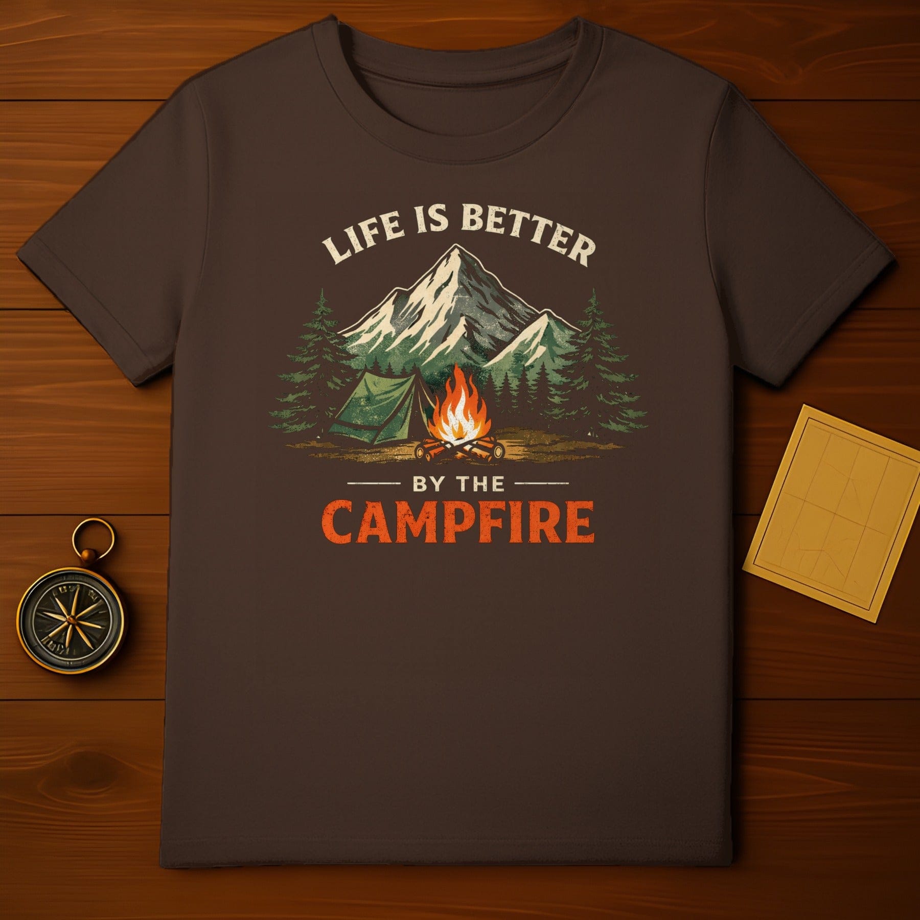 Life is Better By The Campfire Outdoor T-Shirt