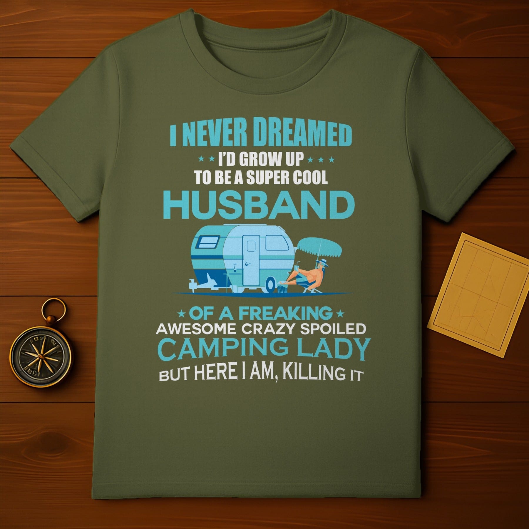 Married a Camping Lady T-Shirt