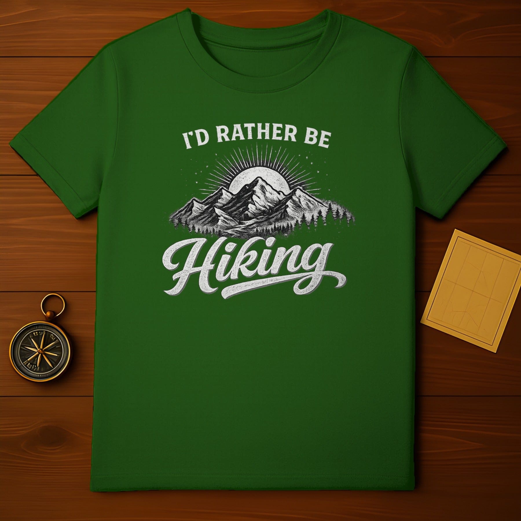 I'd Rather Be Hiking Graphic T-Shirt for Outdoor Enthusiasts