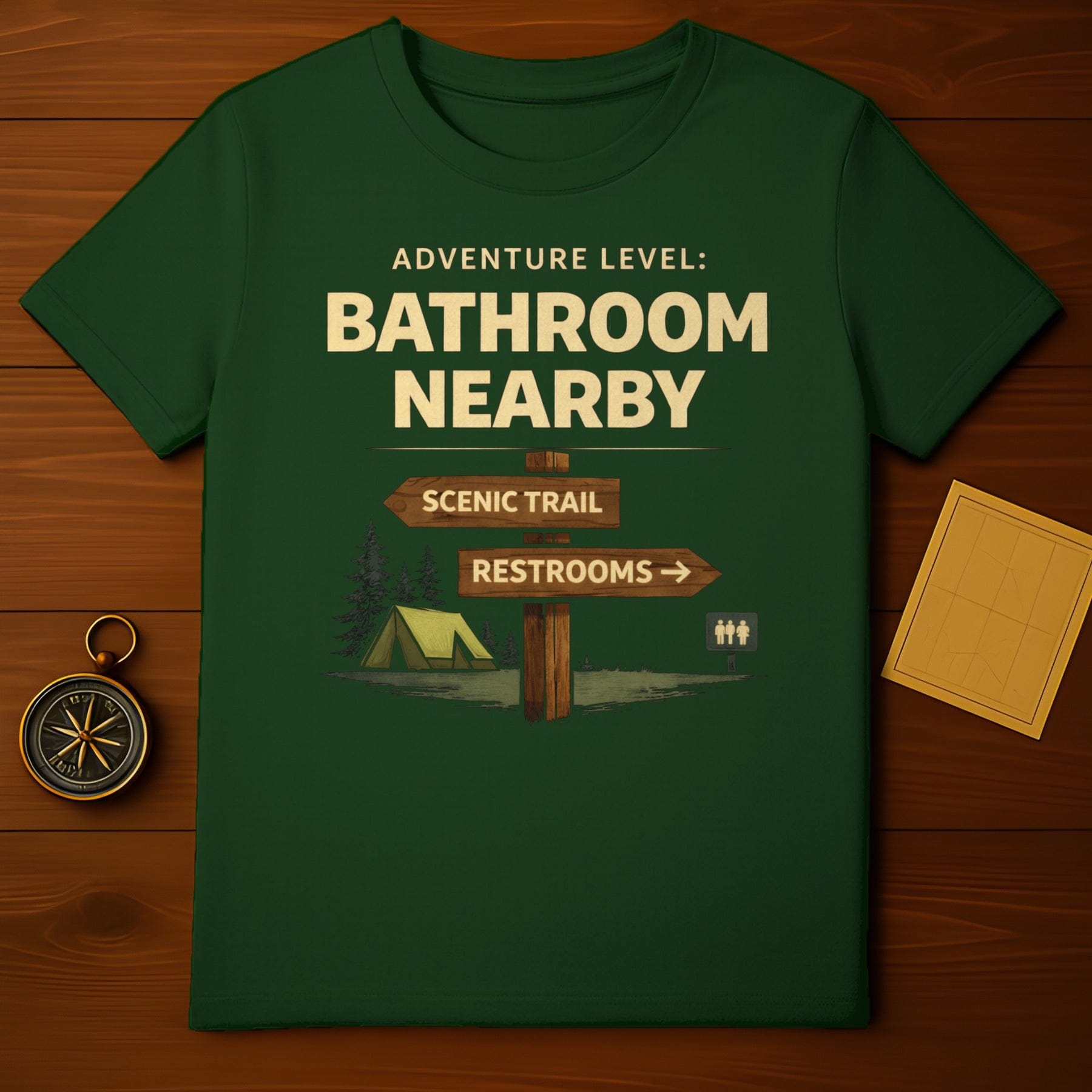 Adventure Level Bathroom Nearby Scenic Trail Shirt