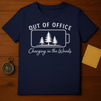 Out of Office Charging in the Woods T-shirt