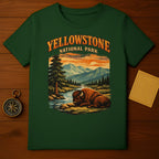 Yellowstone National Park Scenic Buffalo T-Shirt