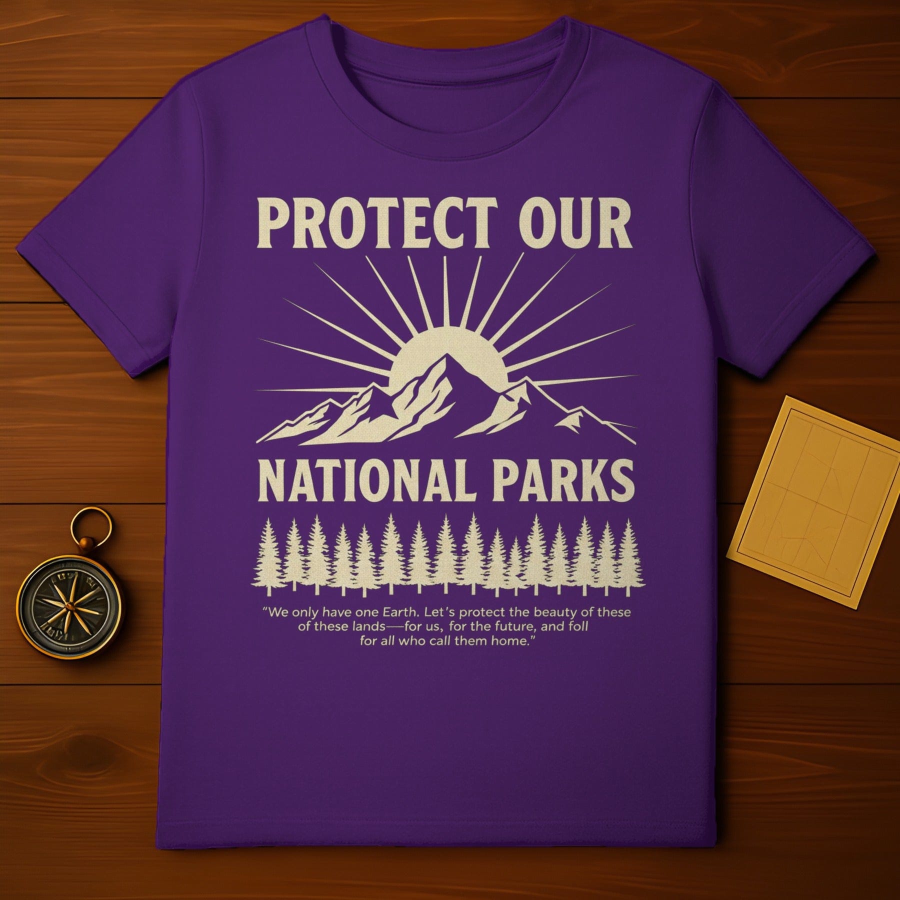 Protect Our National Parks Purple T-shirt