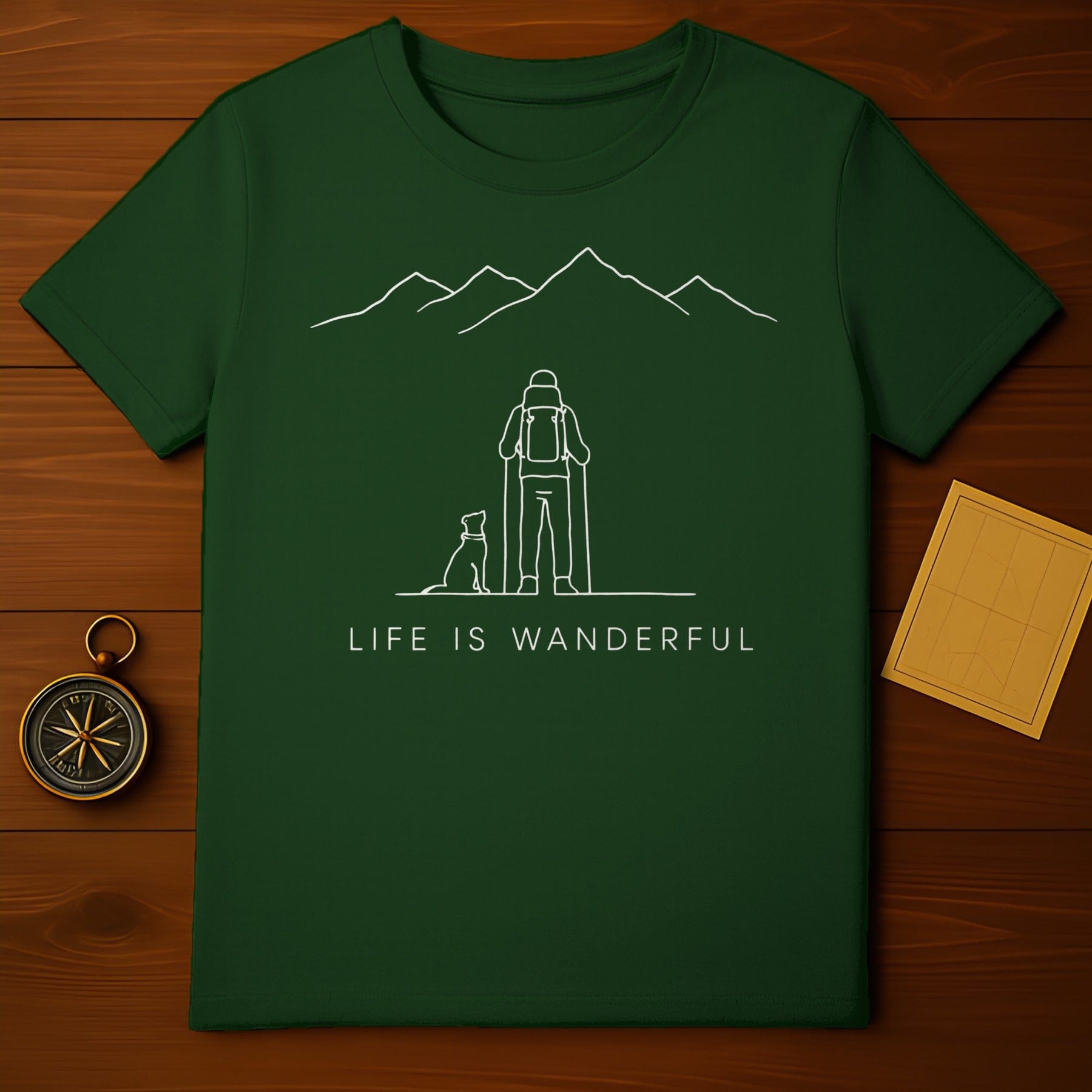 Life Is Wanderful Hiking Graphic T-Shirt Product
