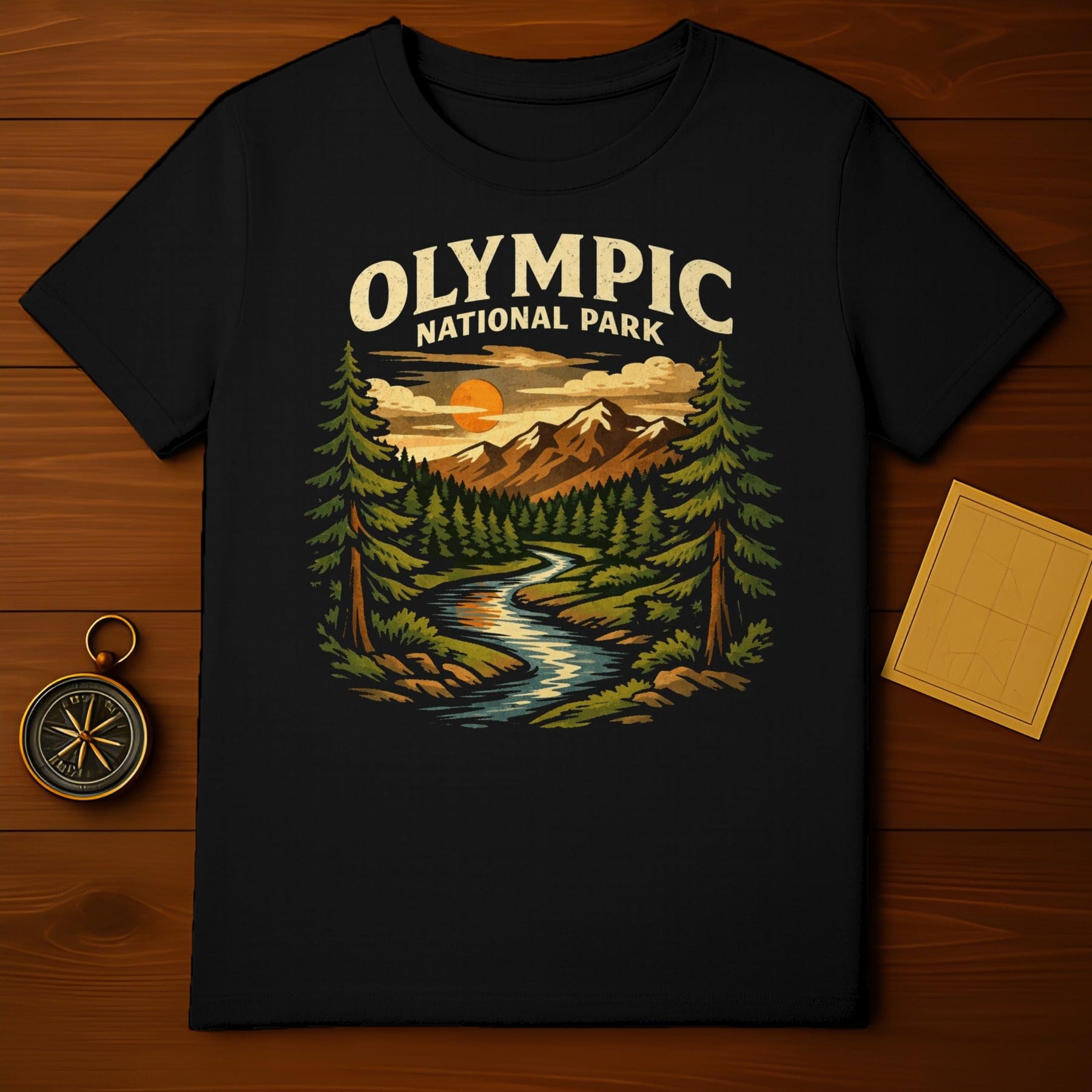Olympic National Park Scenic Graphic T-Shirt Product