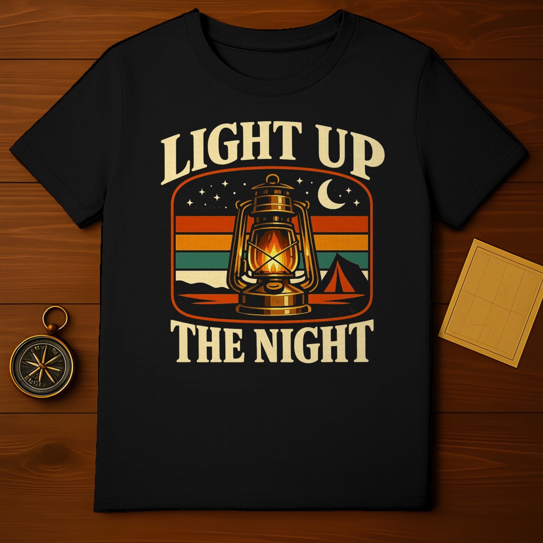 LIGHT UP THE NIGHT Camping Lantern Retro Scene product type