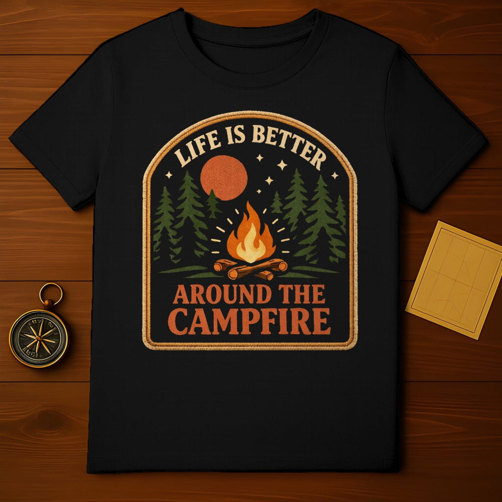 Life Is Better Around The Campfire product type
Camping
Campfire
Outdoors
Adventure
Nature
Forest
Trees
Bonfire
Hiking
Wilderness
Travel
Explore
Mountains
Sunset
Nightsky
Stars
Retro
Vintage
Outdoorsy
Getaway