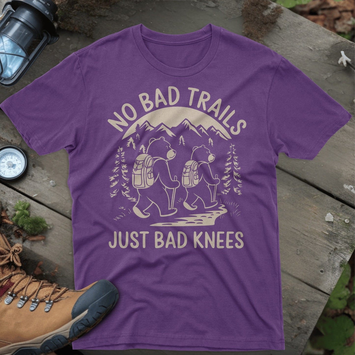 No Bad Trails Just Bad Knees Graphic T-Shirt product
