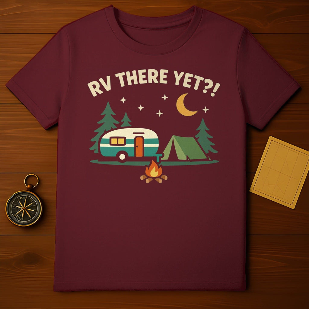 RV THERE YET Camping Night Scene Graphic product type