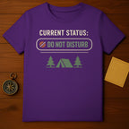 Purple Current Status Do Not Disturb Camping Product Type