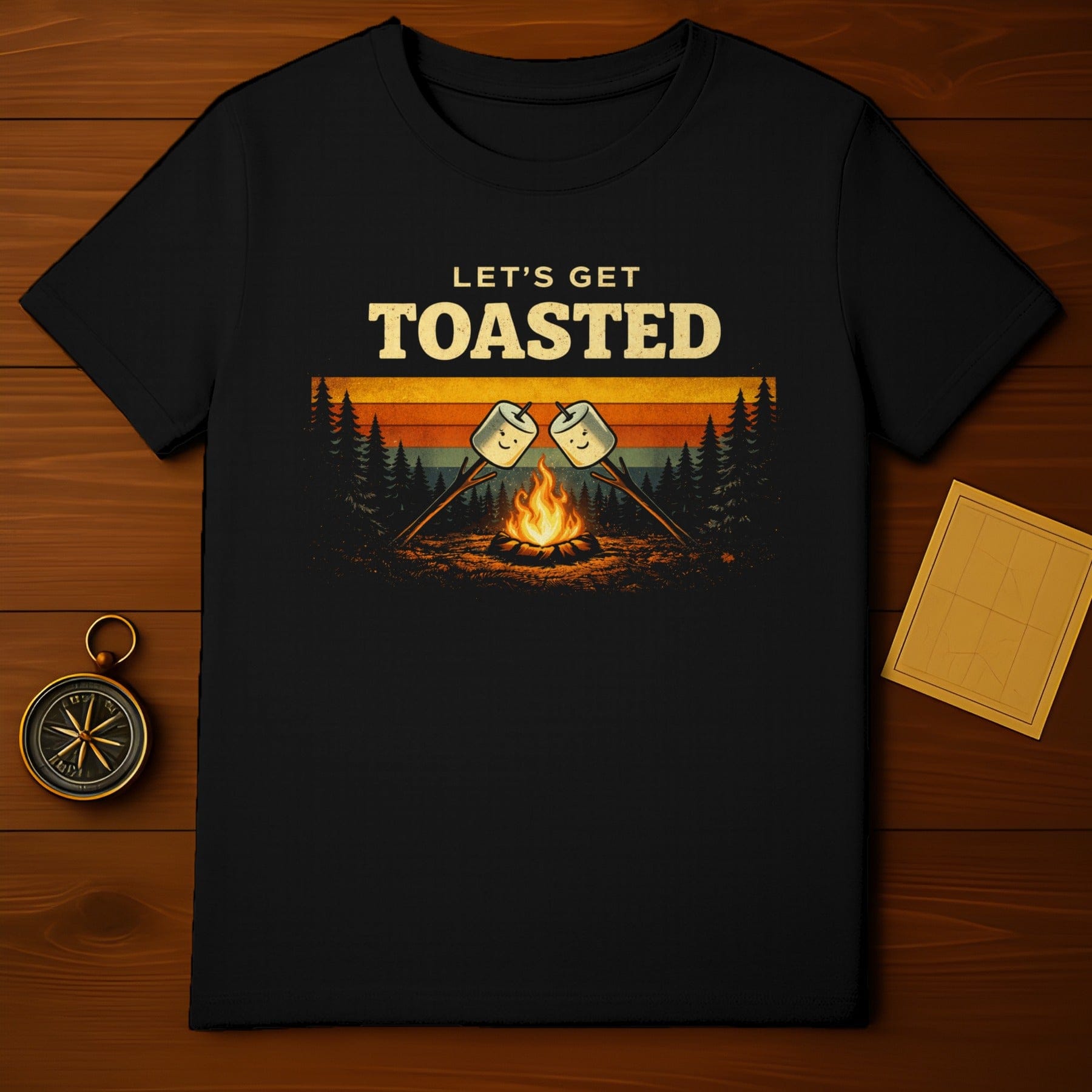 Let's Get Toasted Campfire Marshmallow T-Shirt
