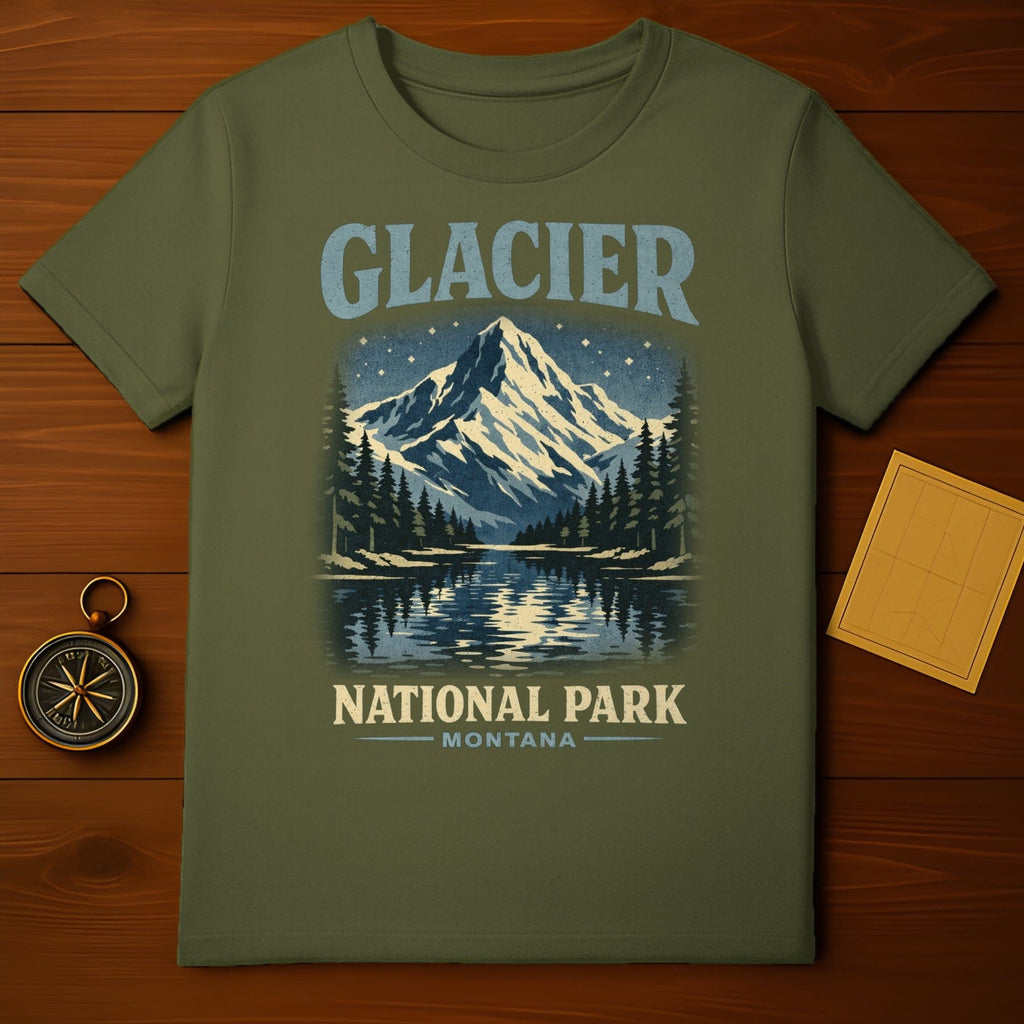 Glacier National Park Montana scenic t-shirt