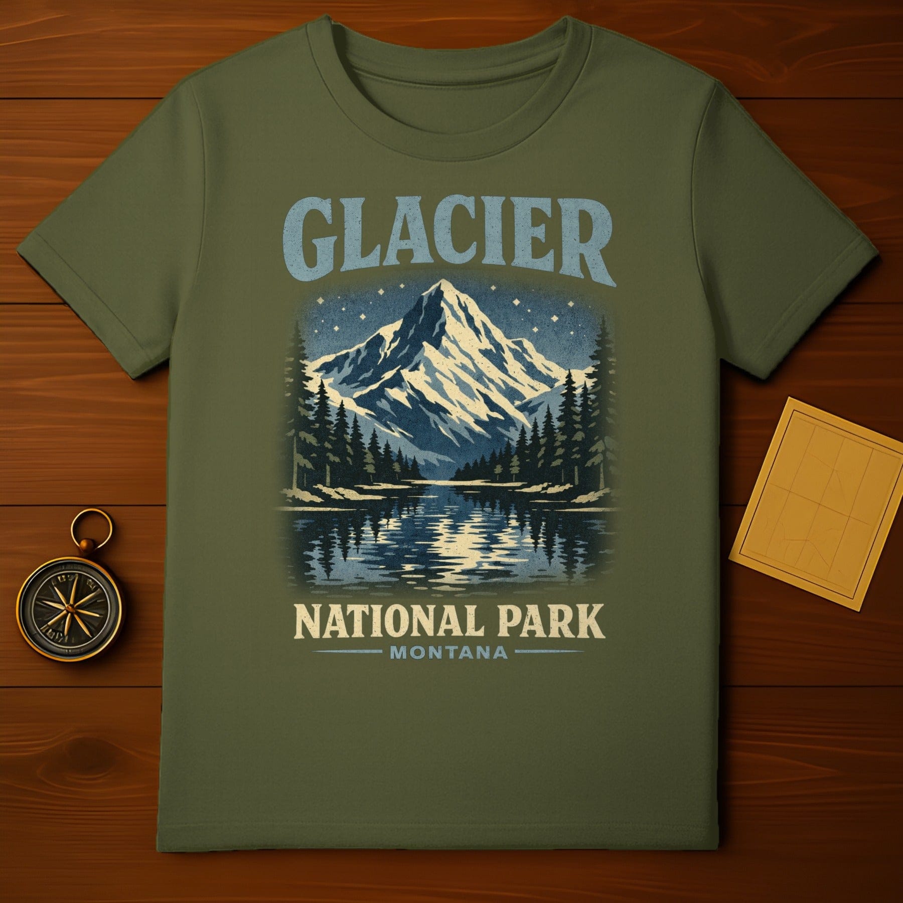 Glacier National Park Montana scenic t-shirt