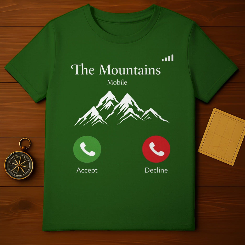 The Mountains Mobile Accept Decline T-shirt product