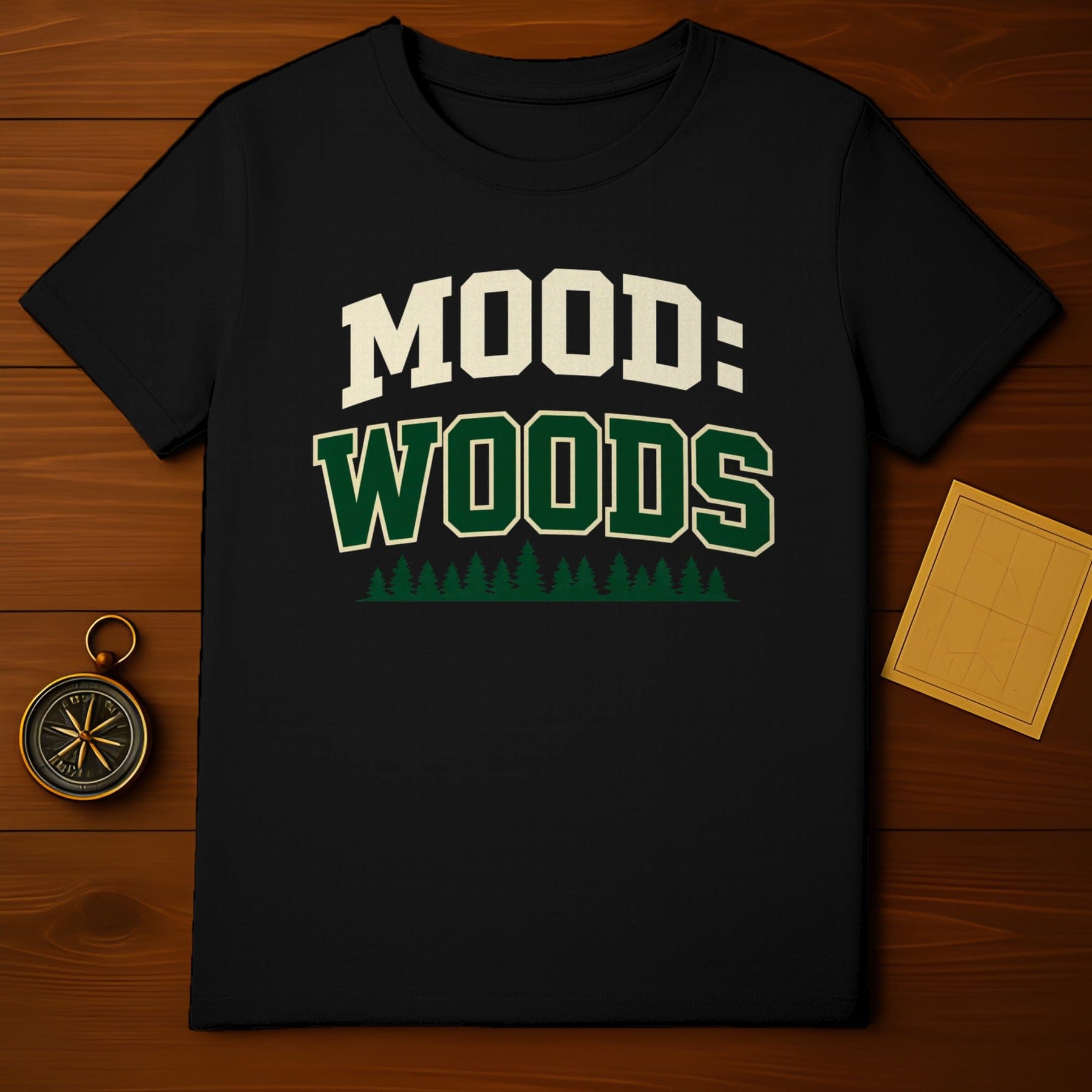 Mood Woods Forest Pine Tree Graphic Shirt product type