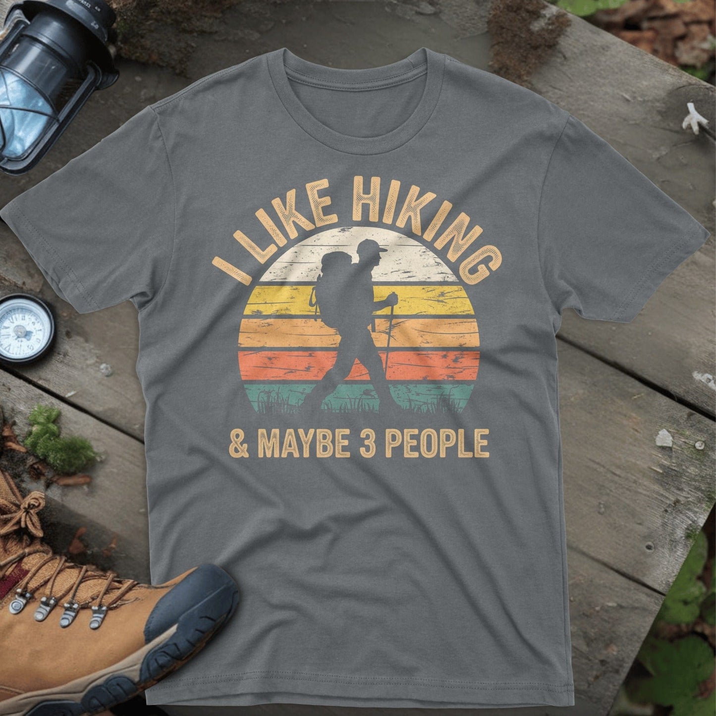 I Like Hiking And Maybe 3 People T-Shirt product