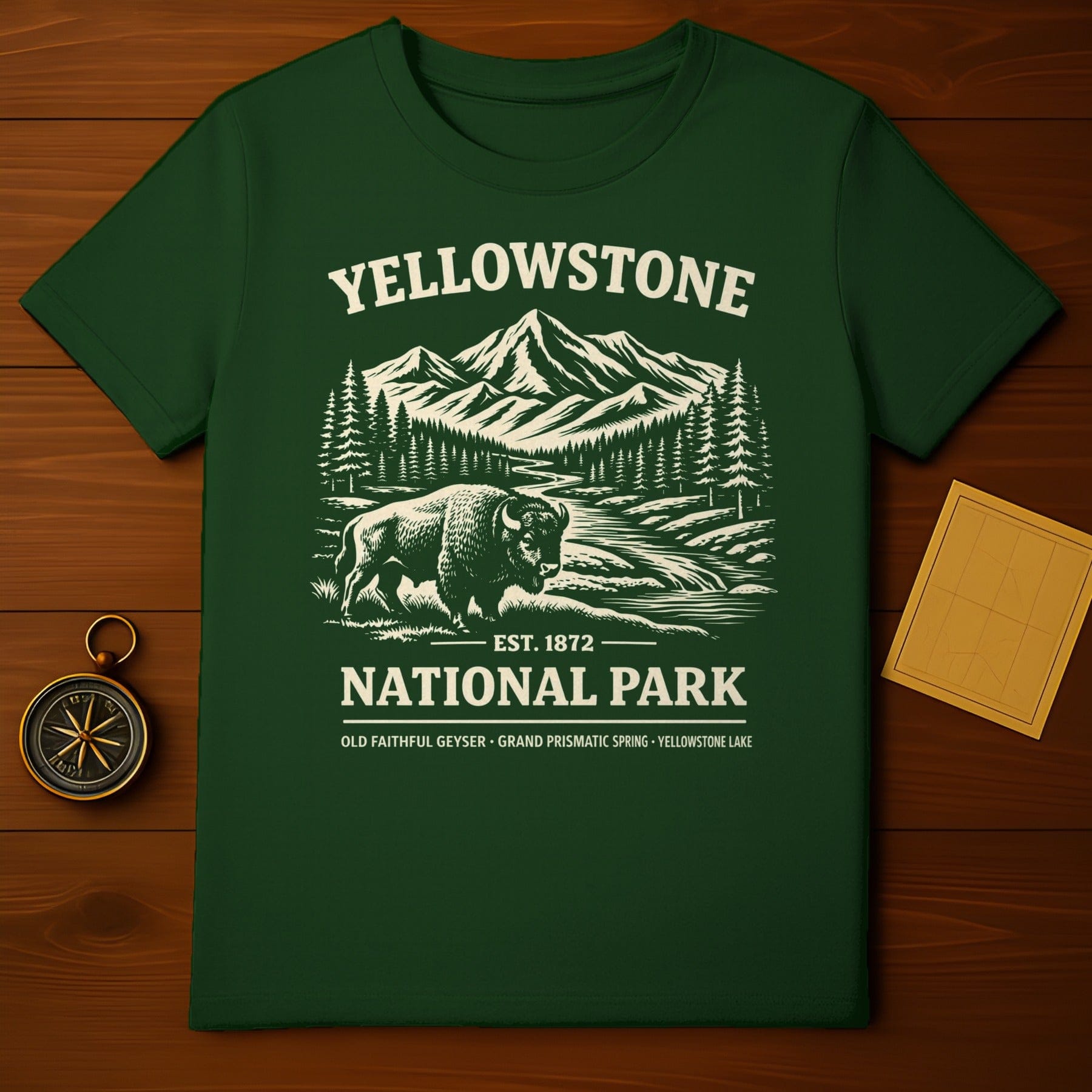 Yellowstone National Park Est 1872 Souvenir T-Shirt