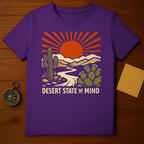 Desert State of Mind Sun Cactus Mountains Purple product type