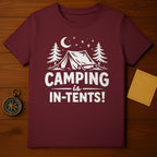 Camping is In-Tents Graphic T-Shirt for Outdoor Enthusiasts