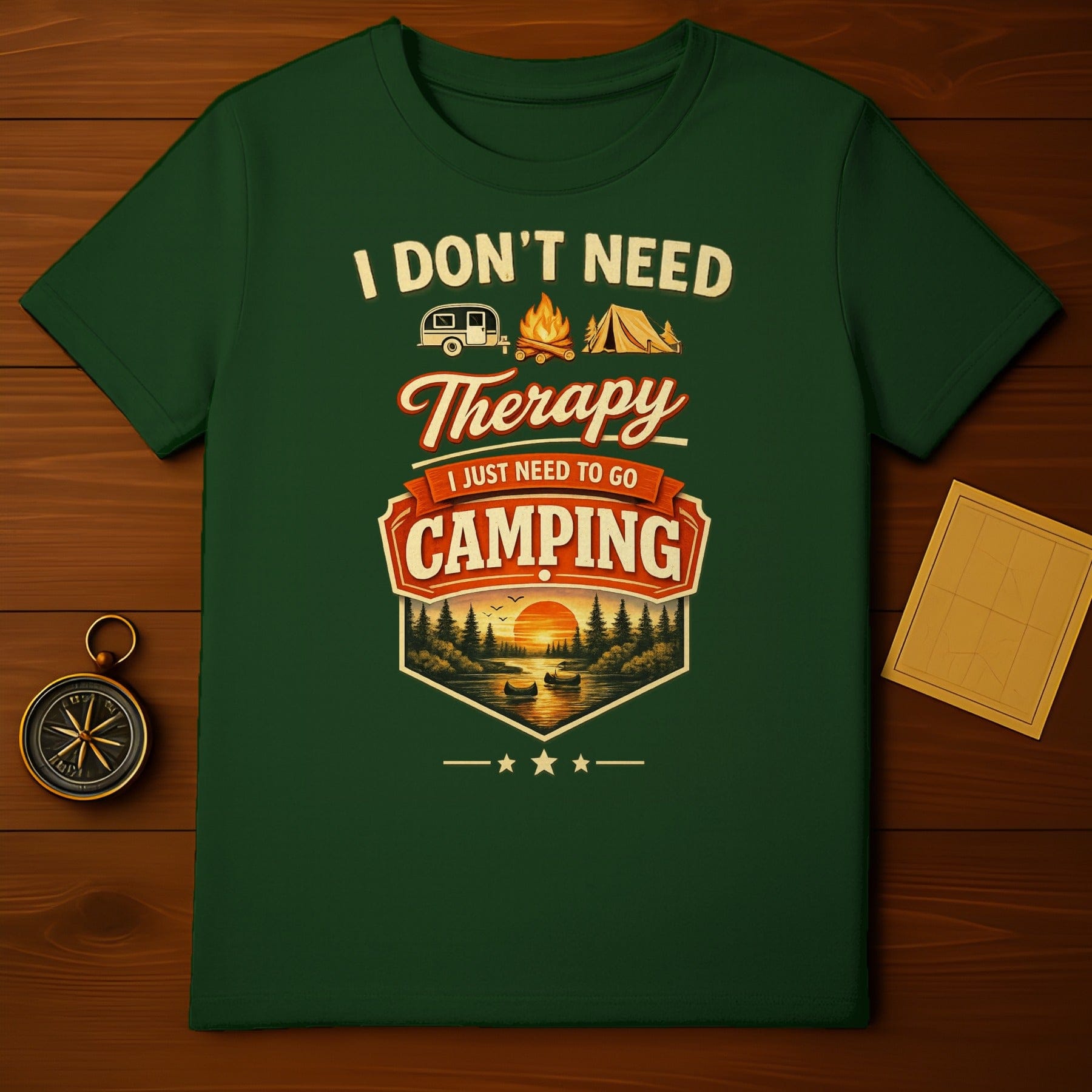 I Don't Need Therapy I Just Need To Go Camping Shirt