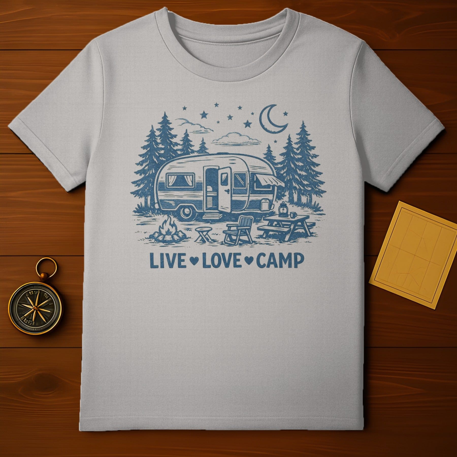 Live Love Camp Outdoor Camping Design T-shirt for Sale