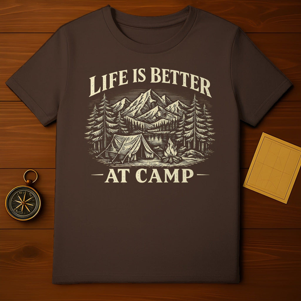 Life Is Better At Camp Graphic Tee Shirt Product