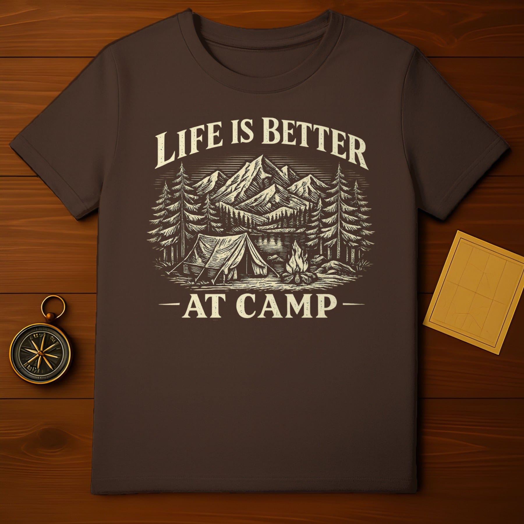 Life Is Better At Camp Graphic Tee Shirt Product