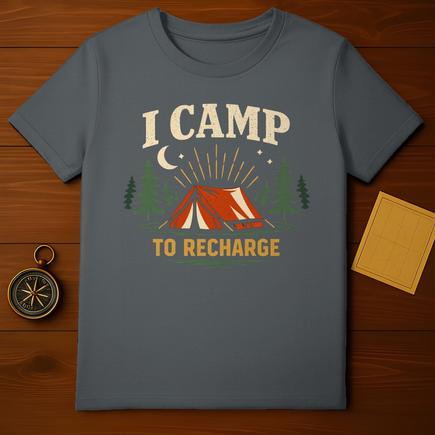 I Camp To Recharge Outdoor Adventure Camping product type
I Camp
To Recharge
Camping
Camper
Outdoors
Adventure
Nature
Forest
Trees
Tent
Moon
Stars
Night Sky
Relax
Retreat
Getaway
Explore
Wilderness
Outdoorsy
Travel
