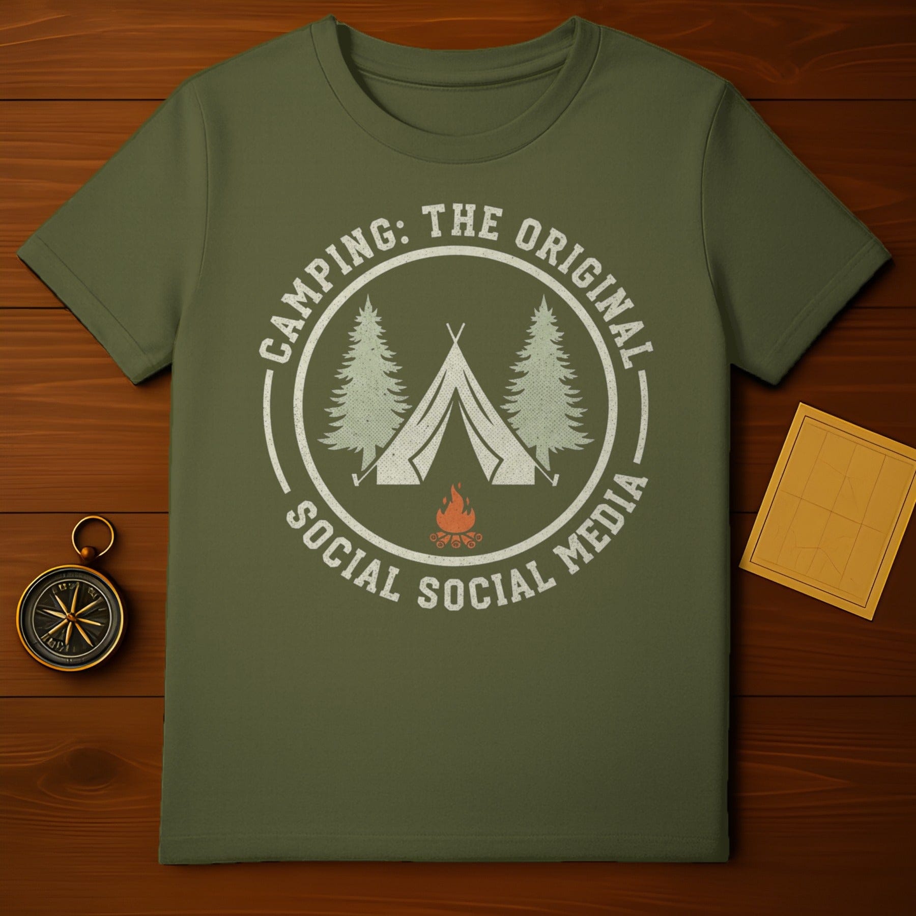 Camping The Original Social Social Media Shirt