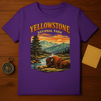Yellowstone National Park Buffalo Scene T-Shirt