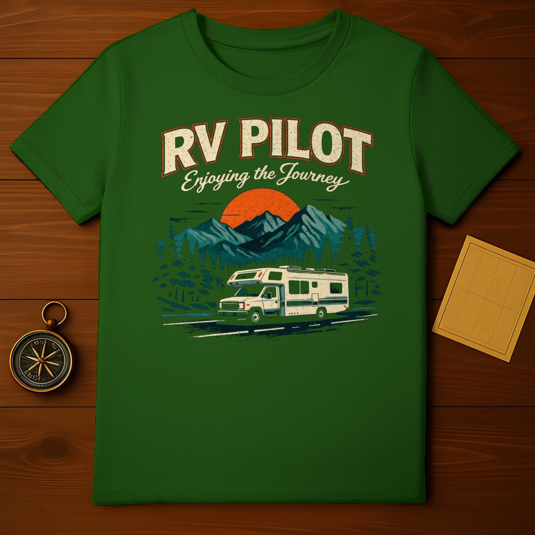 RV Pilot Enjoying The Journey Graphic T-shirt