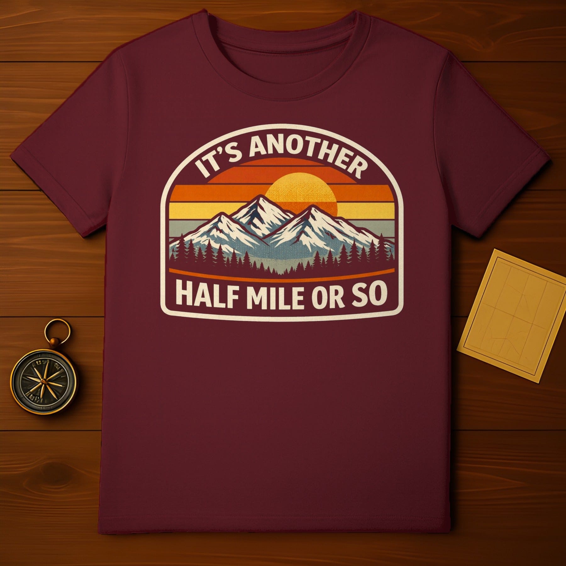 Half Mile Or So Retro Adventure T-Shirt