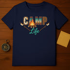 Camp Life Marshmallow Flame Graphic T-shirt