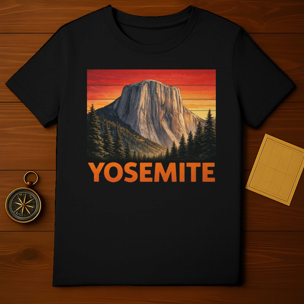 Yosemite Mountain Sunset Trees Graphic product type
Yosemite
National Park
Mountain
El Capitan
Half Dome
Sunset
Nature
Pine Trees
Graphic Tee
Black Shirt
Outdoor
Adventure
Travel
Hiking
California
Landscape
Retro Design
Vintage Style
Park Ranger
Wilderness
