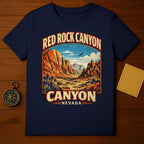 Red Rock Canyon Nevada Scenic Desert Landscape T-Shirt