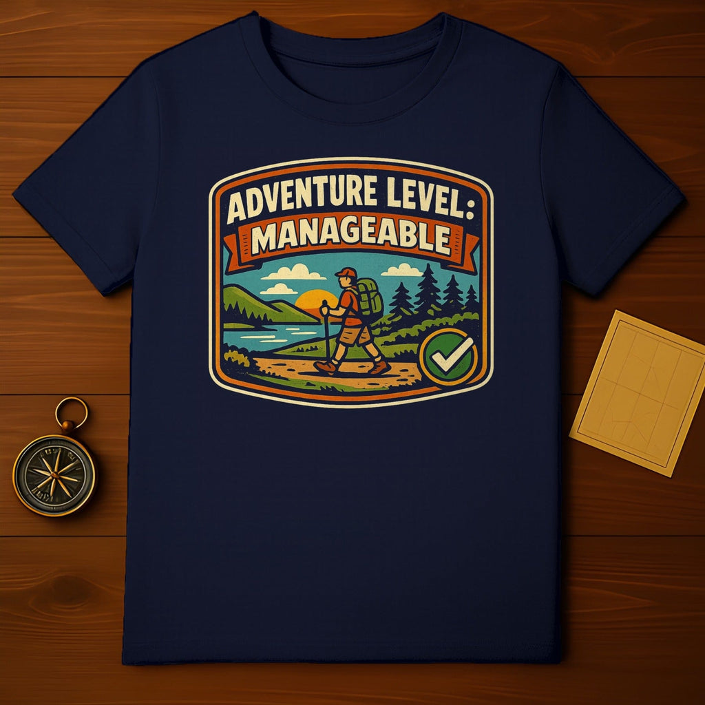 Adventure Level Manageable Hiking Graphic T-Shirt