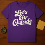 Purple Adventure Explore Let's Go Outside product type
T-shirt, Purple tee, Let's Go Outside, Adventure, Outdoors, Explore, Nature, Travel, Wanderlust, Graphic tee, Casual, Summer, Spring, Hiking, Camping, Journey, Trip, Outdoor lifestyle, Positive message, Script design