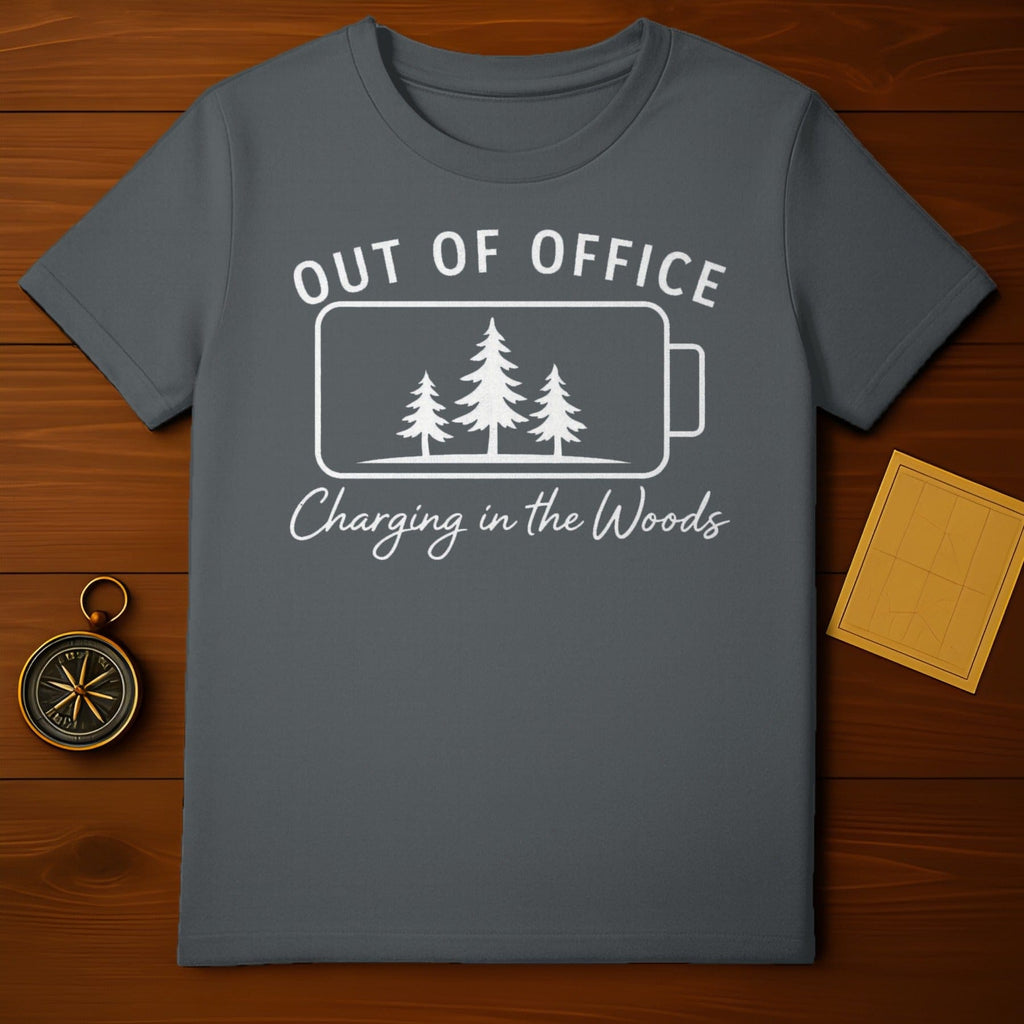 Out of Office Charging in the Woods T-Shirt