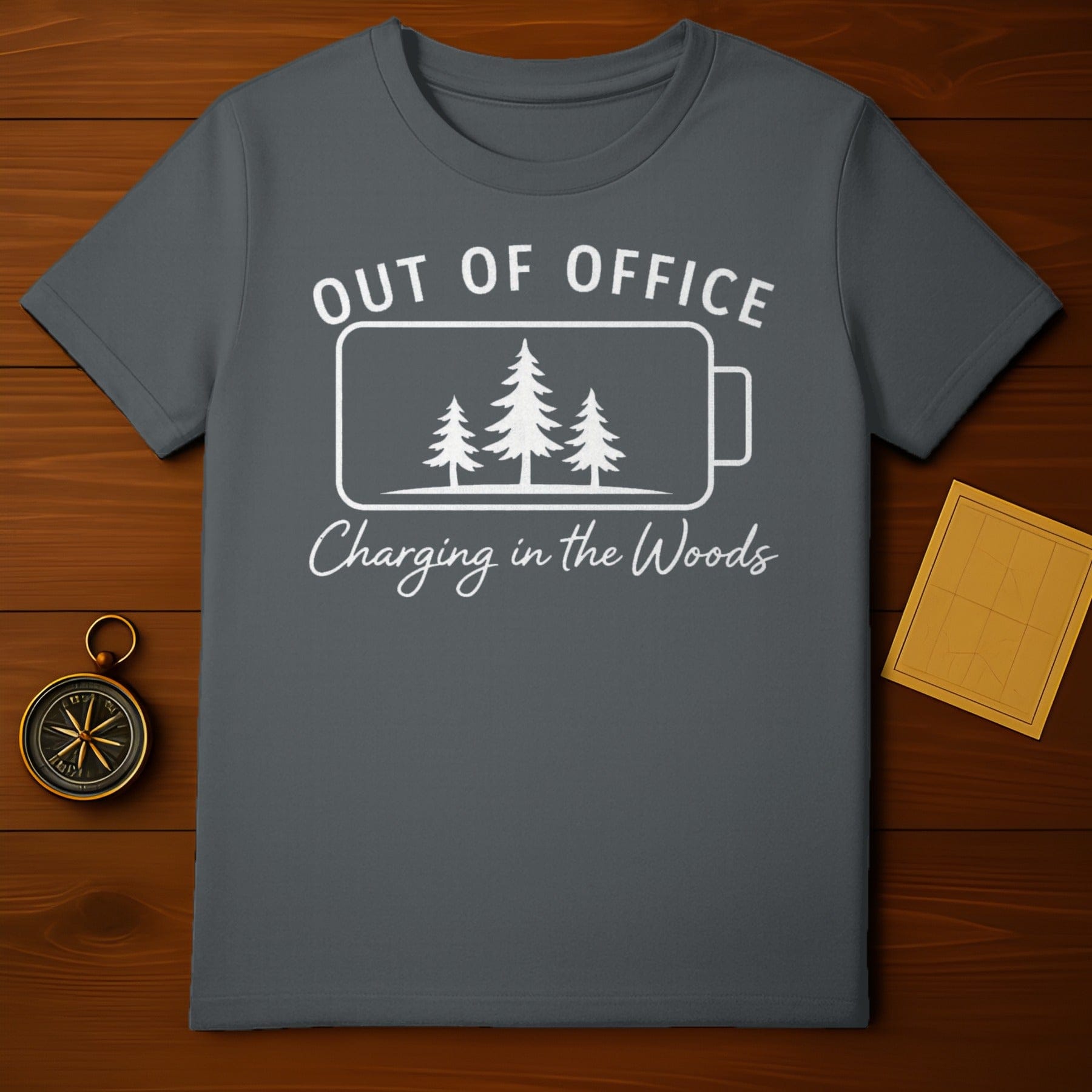 Out of Office Charging in the Woods T-Shirt