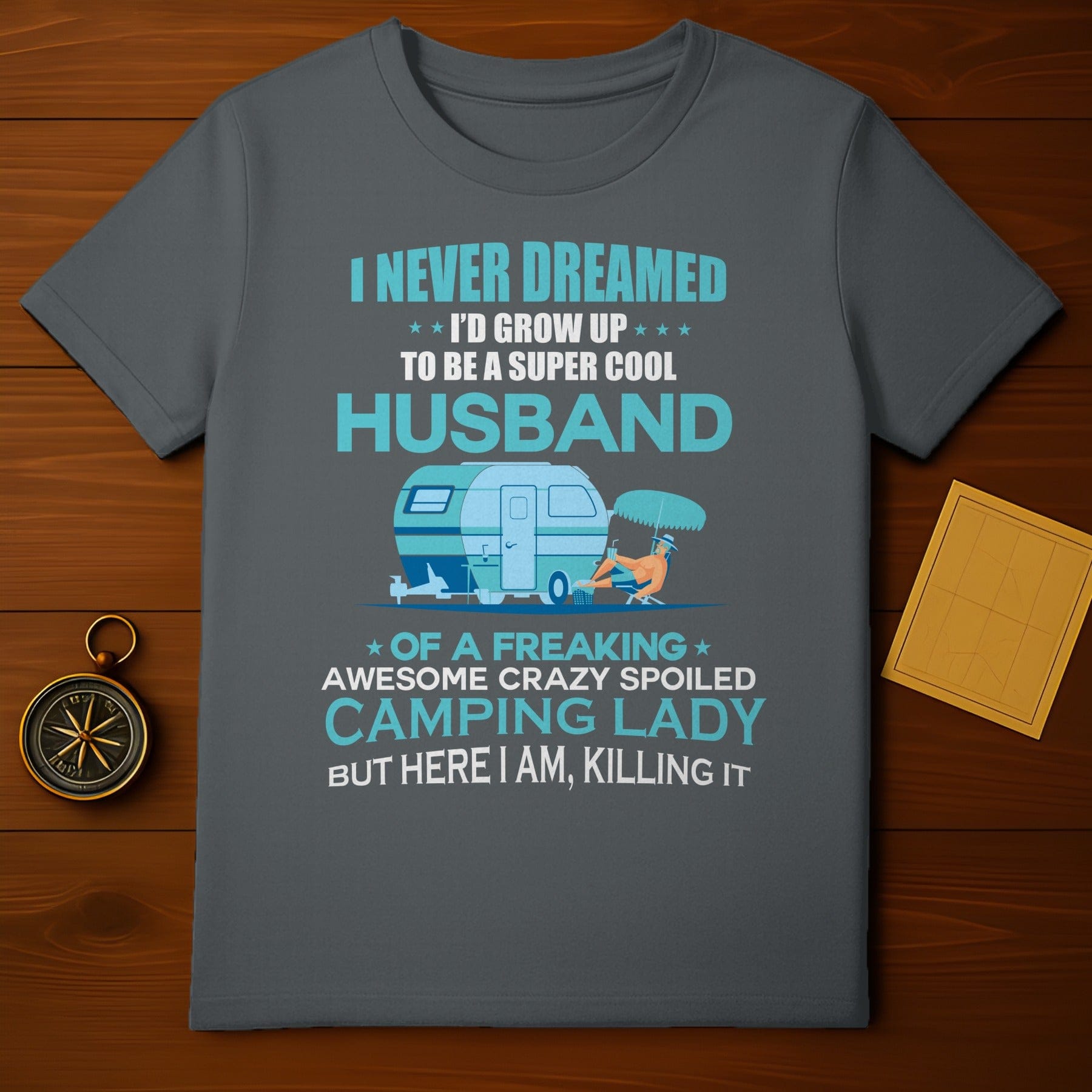 Married a Camping Lady T-Shirt